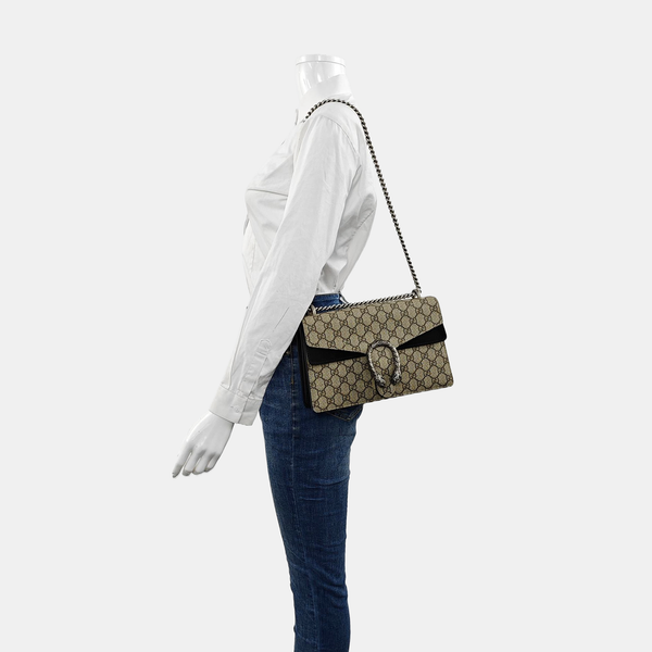 Authenticated pre-owned  Dionysus Small Monogram Coated Canvas Beige - Shoulder Bag at Looply