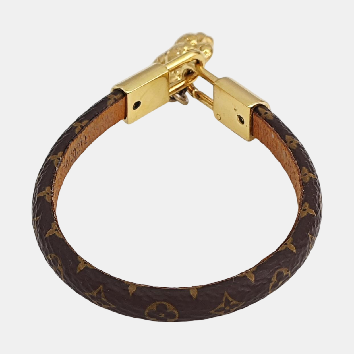 Coated Canvas Brown Bangle