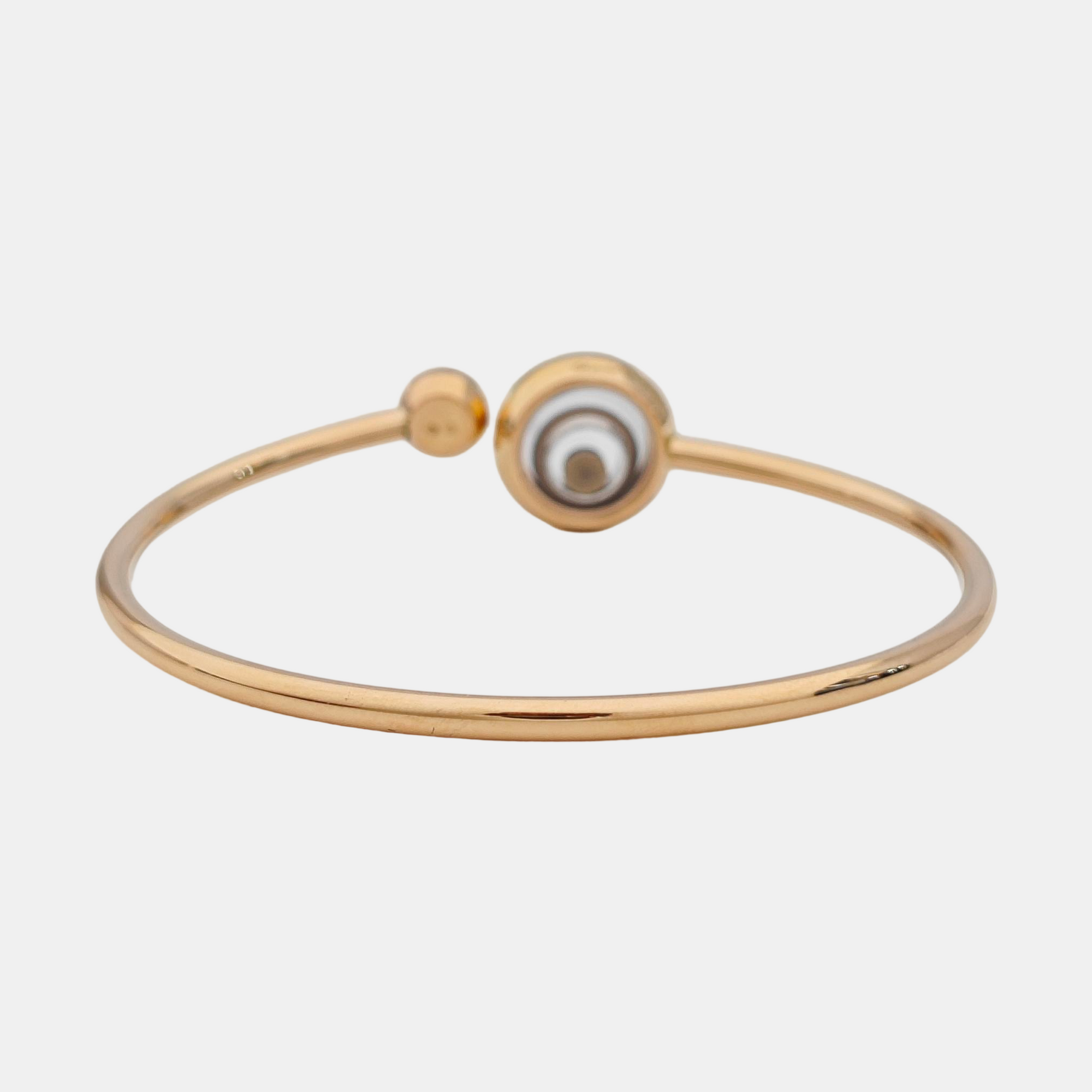 Happy Hearts 18k White Gold Rose Gold Bangle