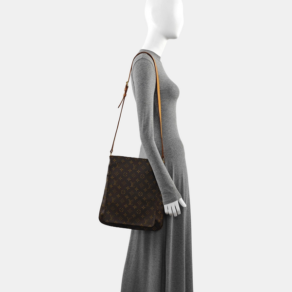MUSETTE TANGO Monogram Coated Canvas Brown