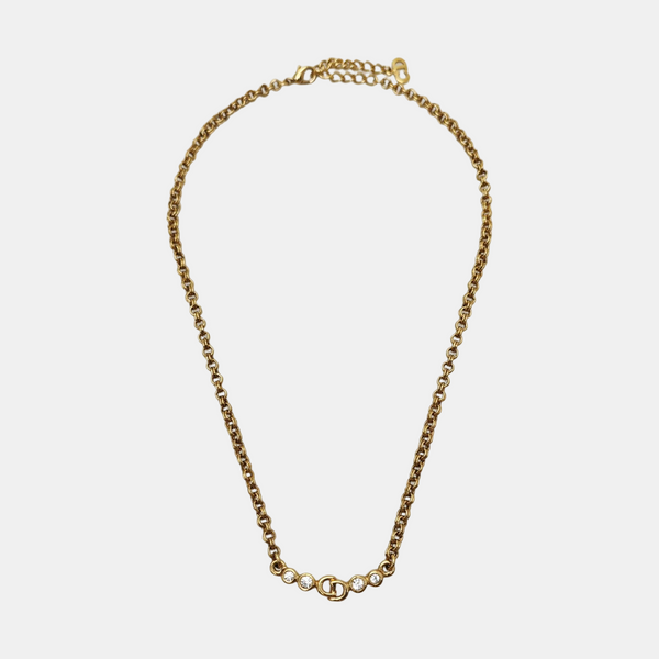 Petit CD Metal Gold Necklace