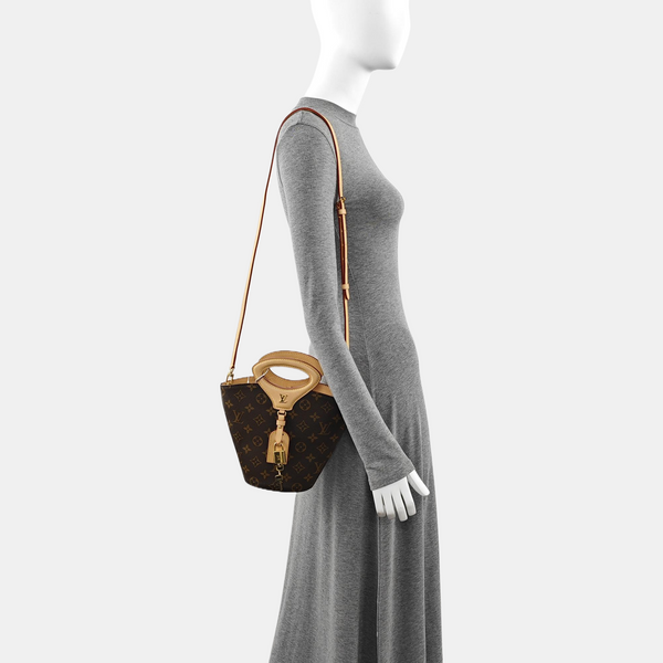 RIVAGE BB Monogram Coated Canvas Brown