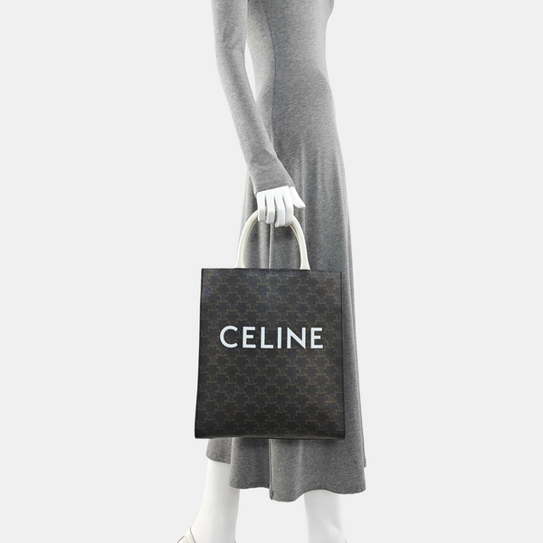 CABAS CELINE Small Coated Canvas Black