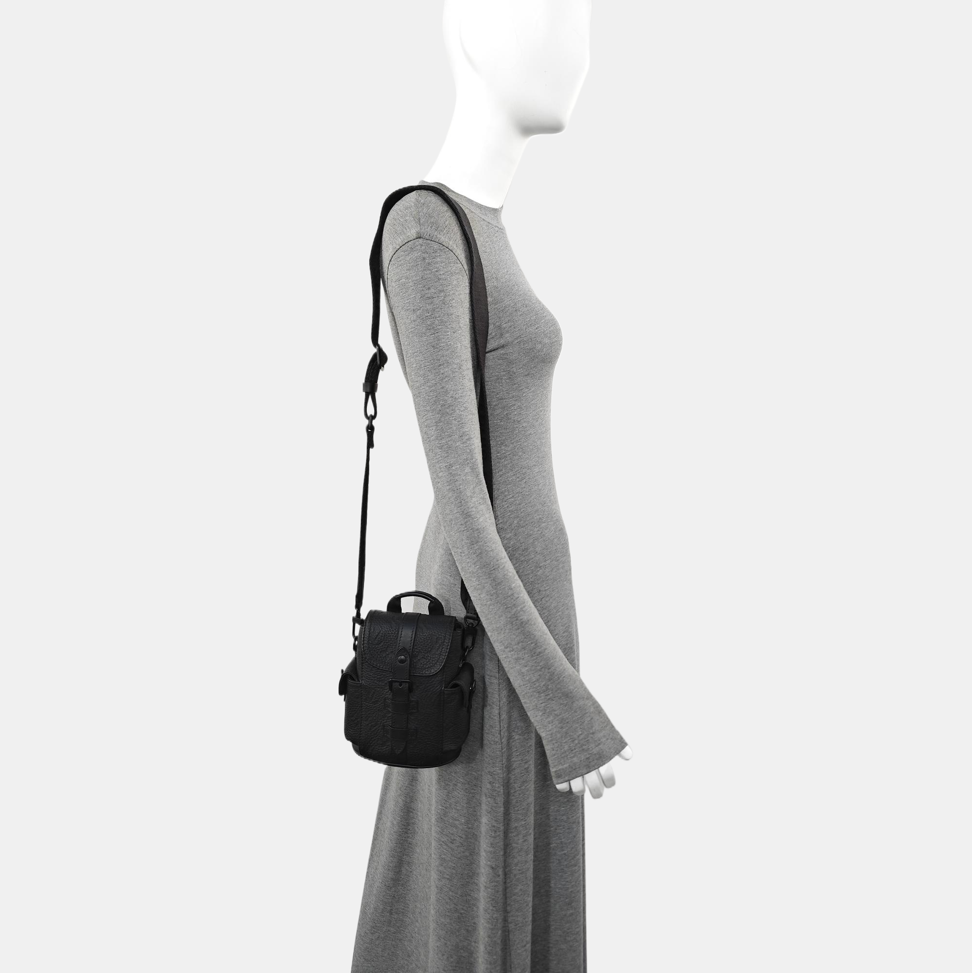Calfskin Shoulder Bag Black