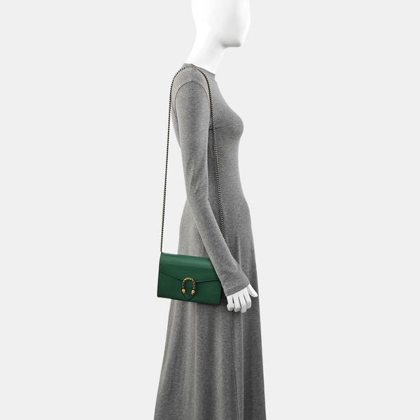 Authenticated pre-owned  Dionysus Mini Calfskin Green - Shoulder Bag at Looply