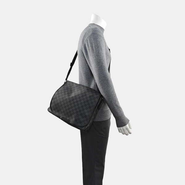 DANIEL Damier Graphite Coated Canvas Gray