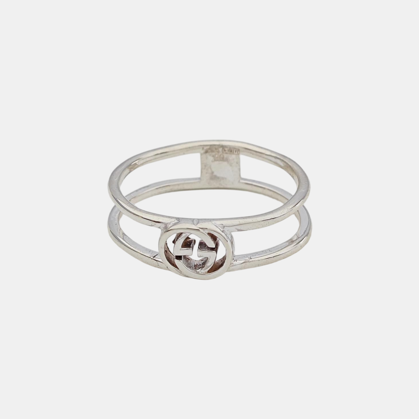 Interlocking G 925 Sterling Silver Ring EU 59