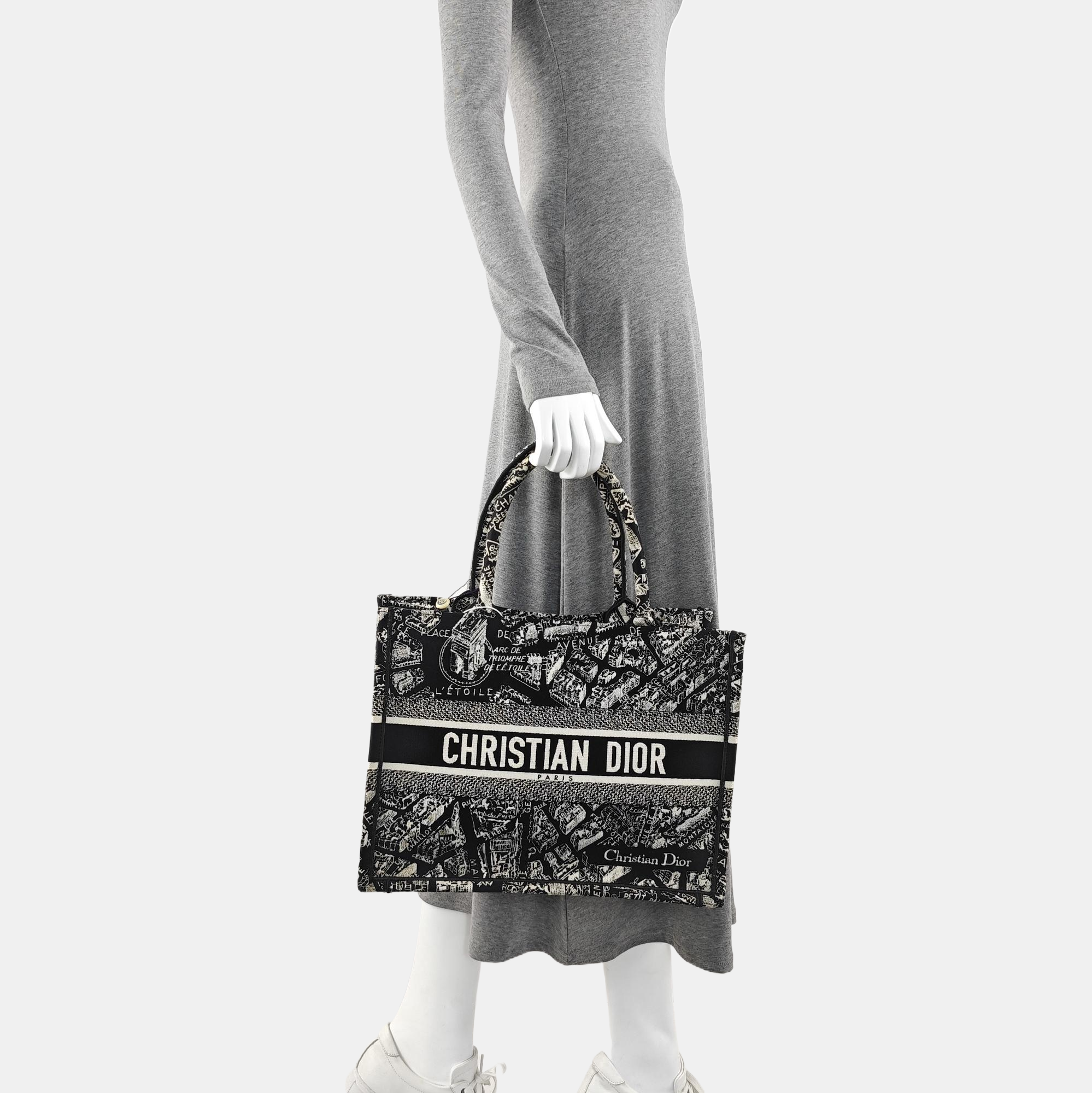 Book Tote Medium Canvas Black