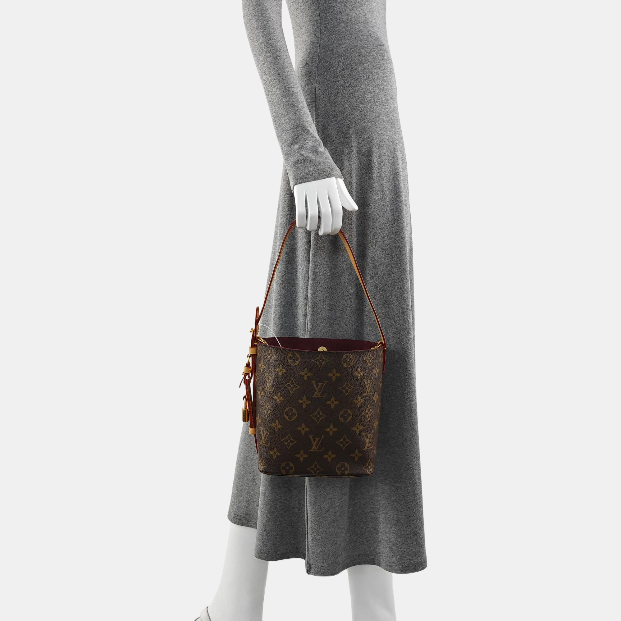 ALL IN BB Monogram Coated Canvas Brown