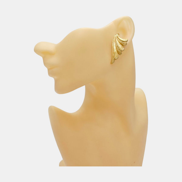 Metal Gold Clip On Earrings