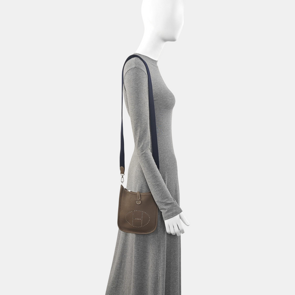 Authenticated pre-owned  Evelyne TPM Clemence Grey - Shoulder Bag at Looply