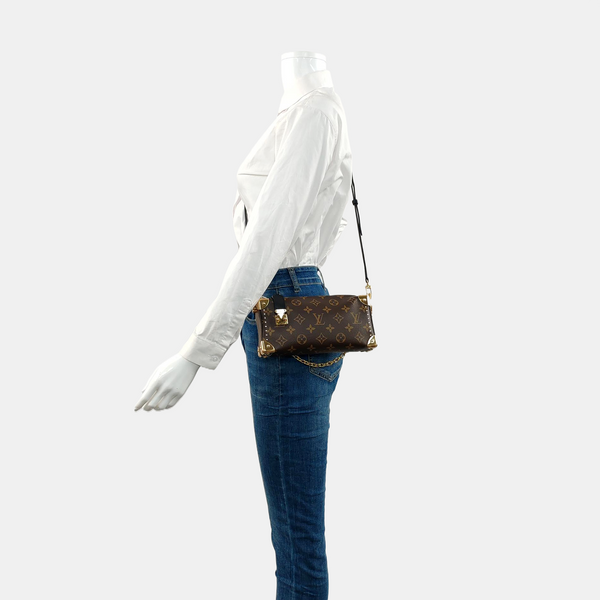 SLIM TRUNK Monogram Coated Canvas Brown