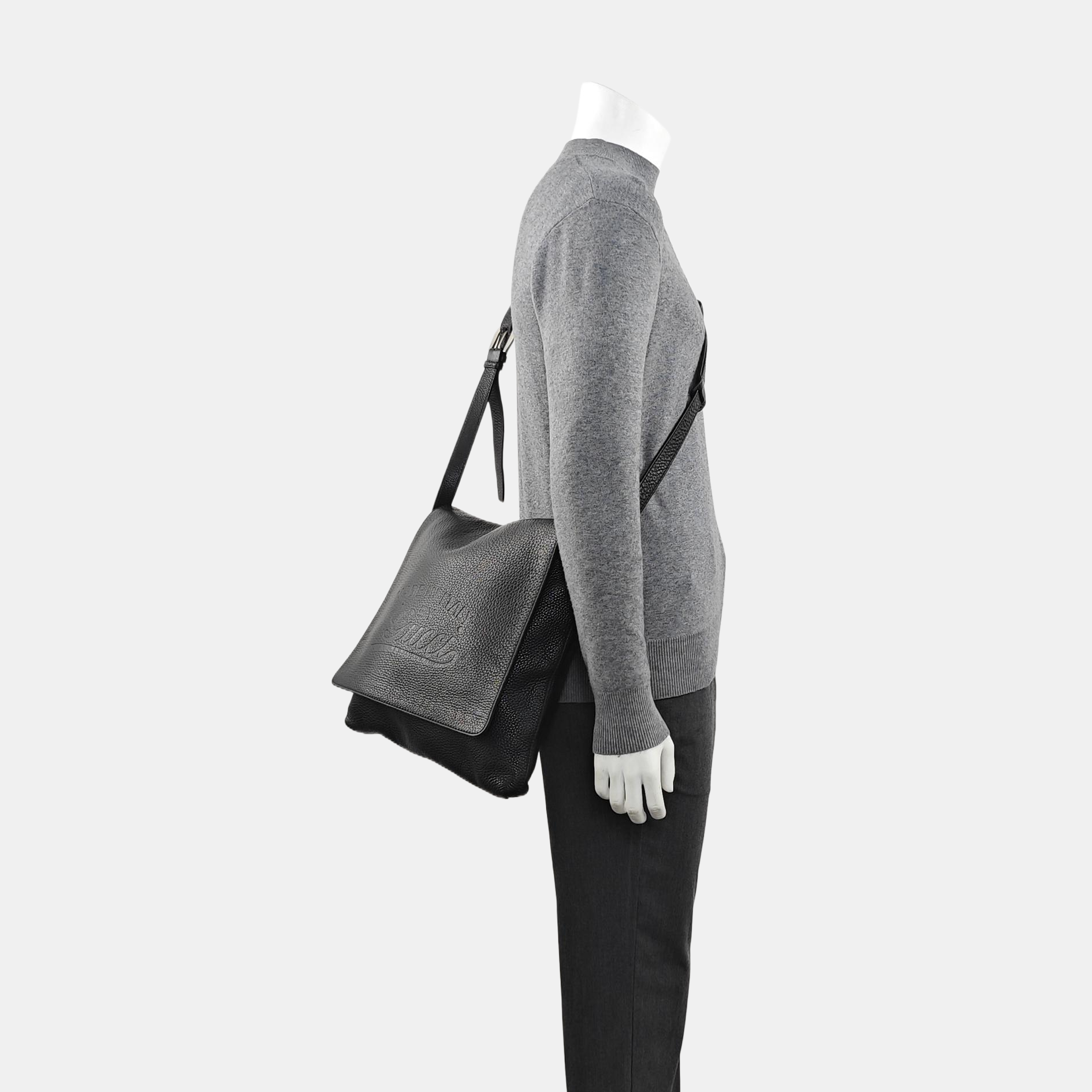 Calfskin Shoulder Bag Black