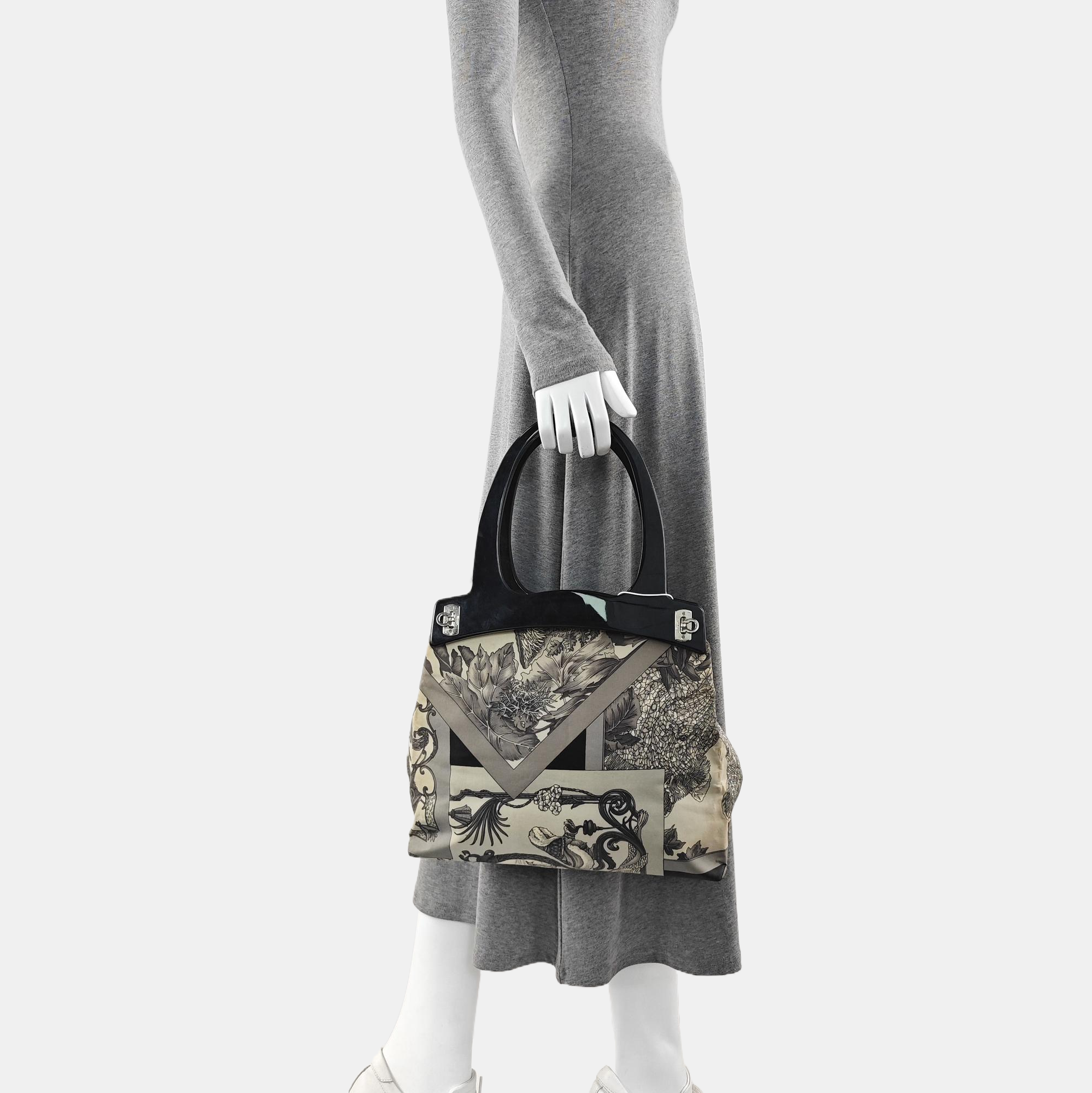 Canvas Top Handle Bag Beige