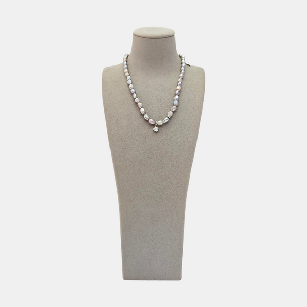 Pearl Blue Necklace