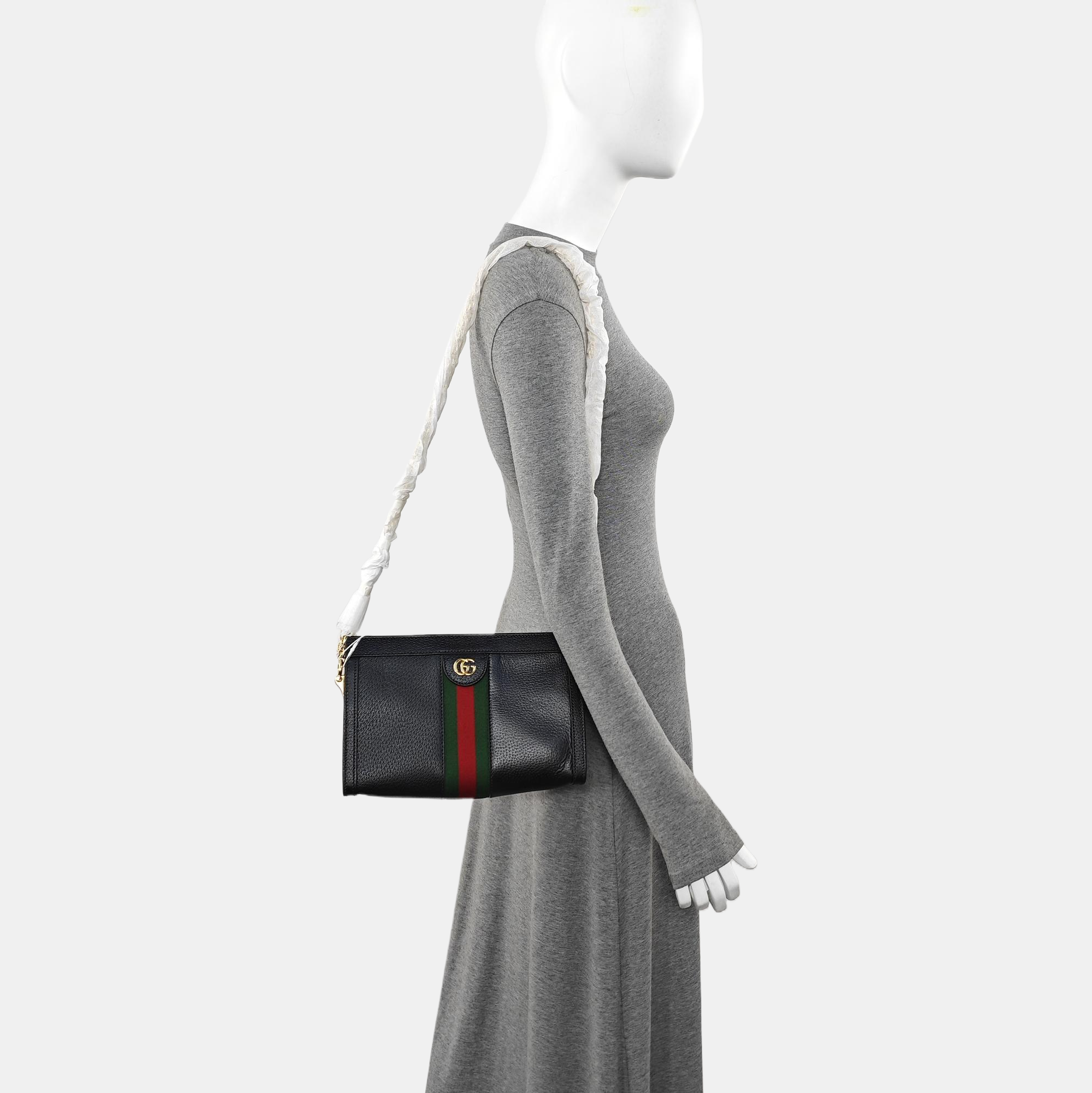 Ophidia Small Calfskin Black