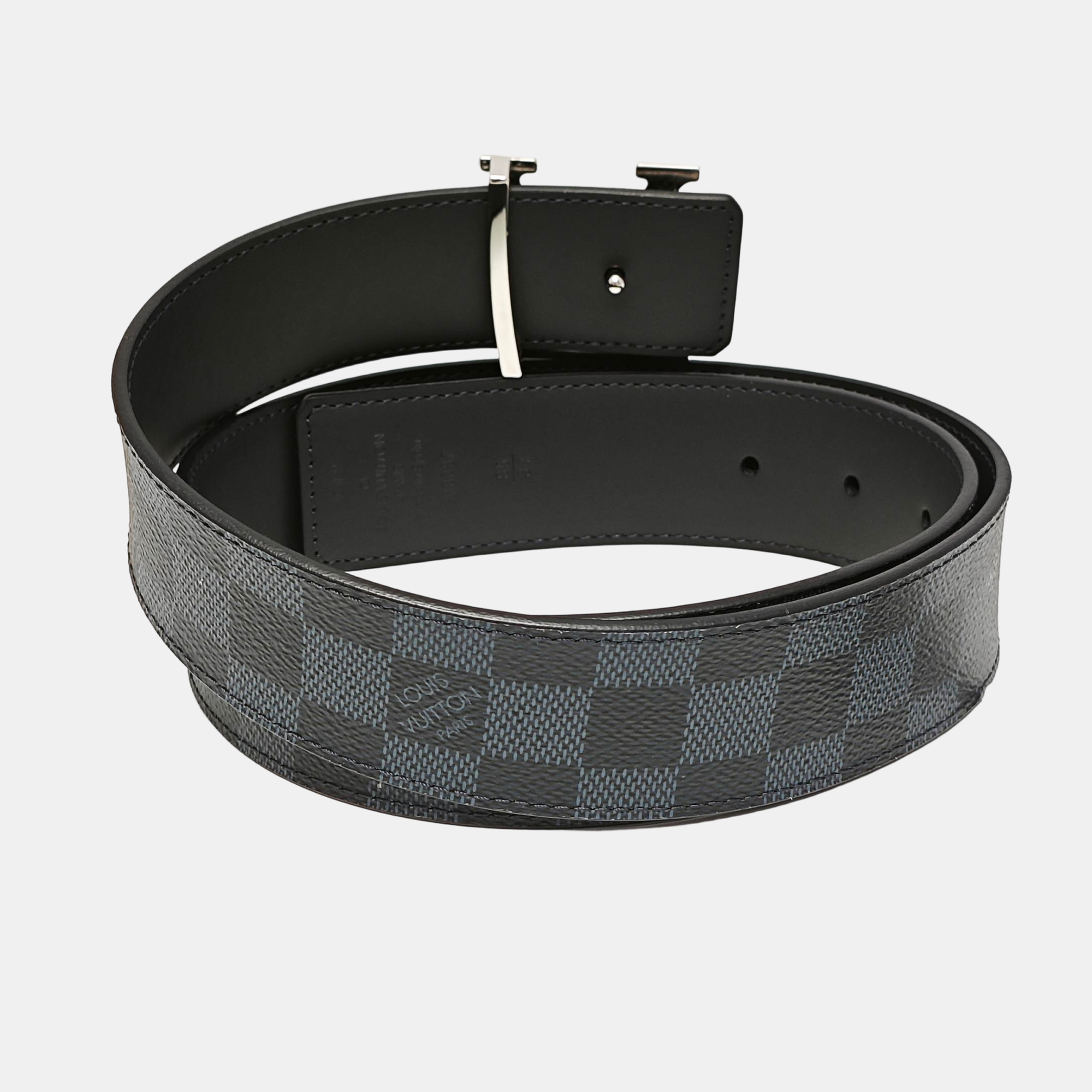 Coated Canvas Belt Blue