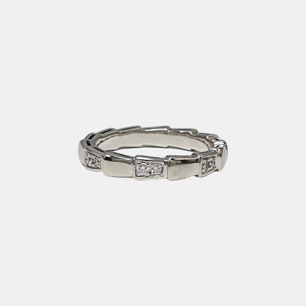 SERPENTI 18k White Gold Ring EU 55
