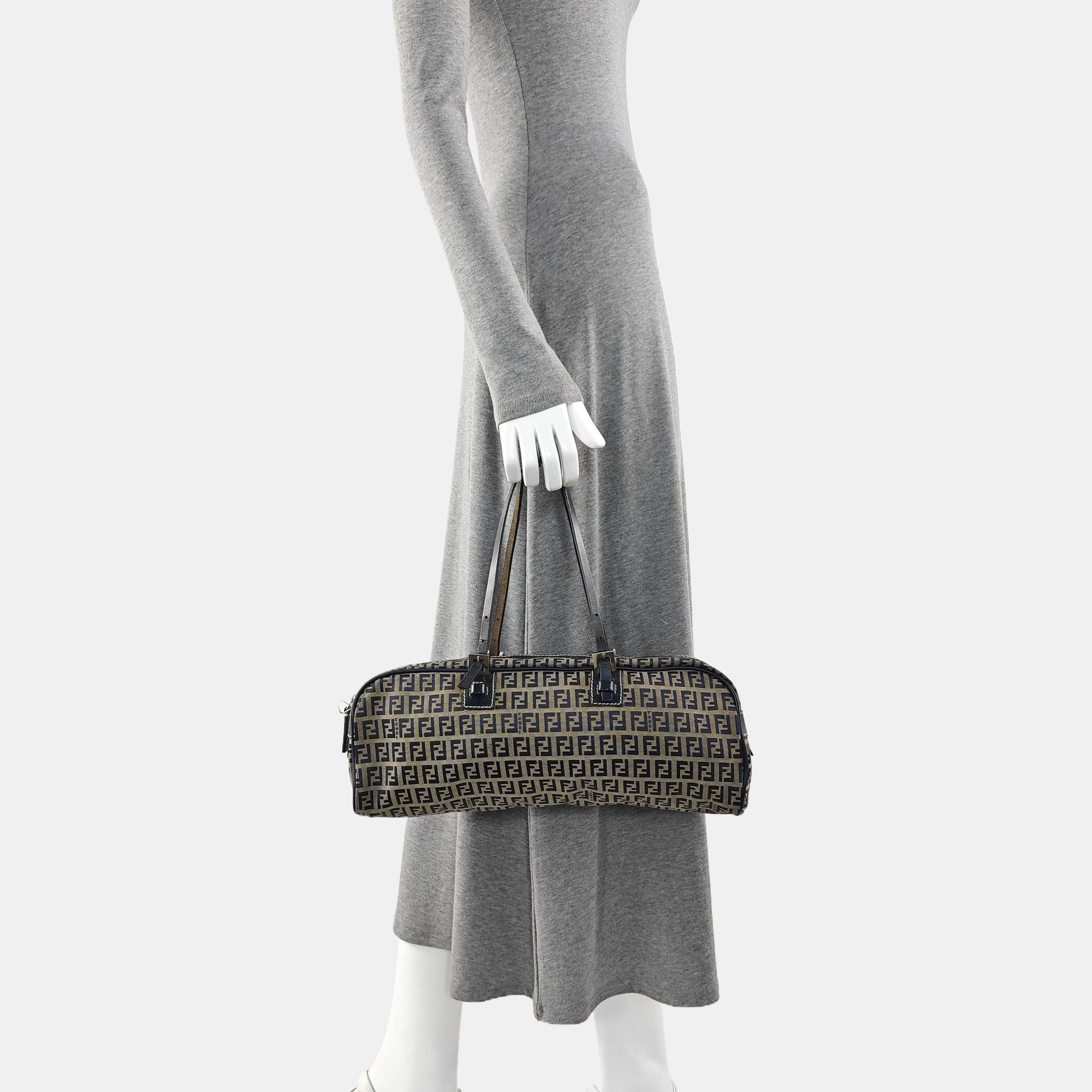 Canvas Top Handle Bag Blue