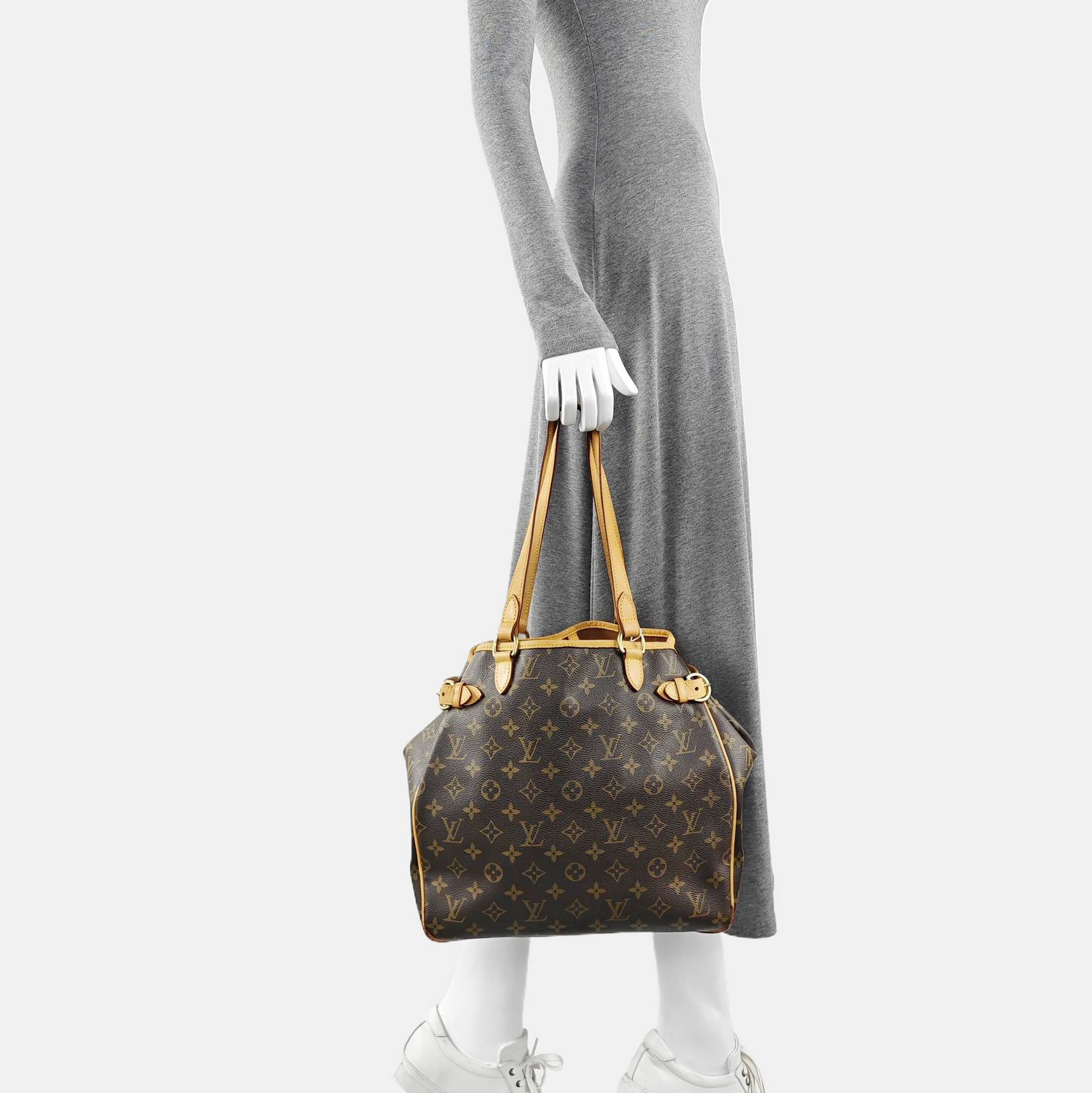 BATIGNOLLES MM Monogram Coated Canvas Brown