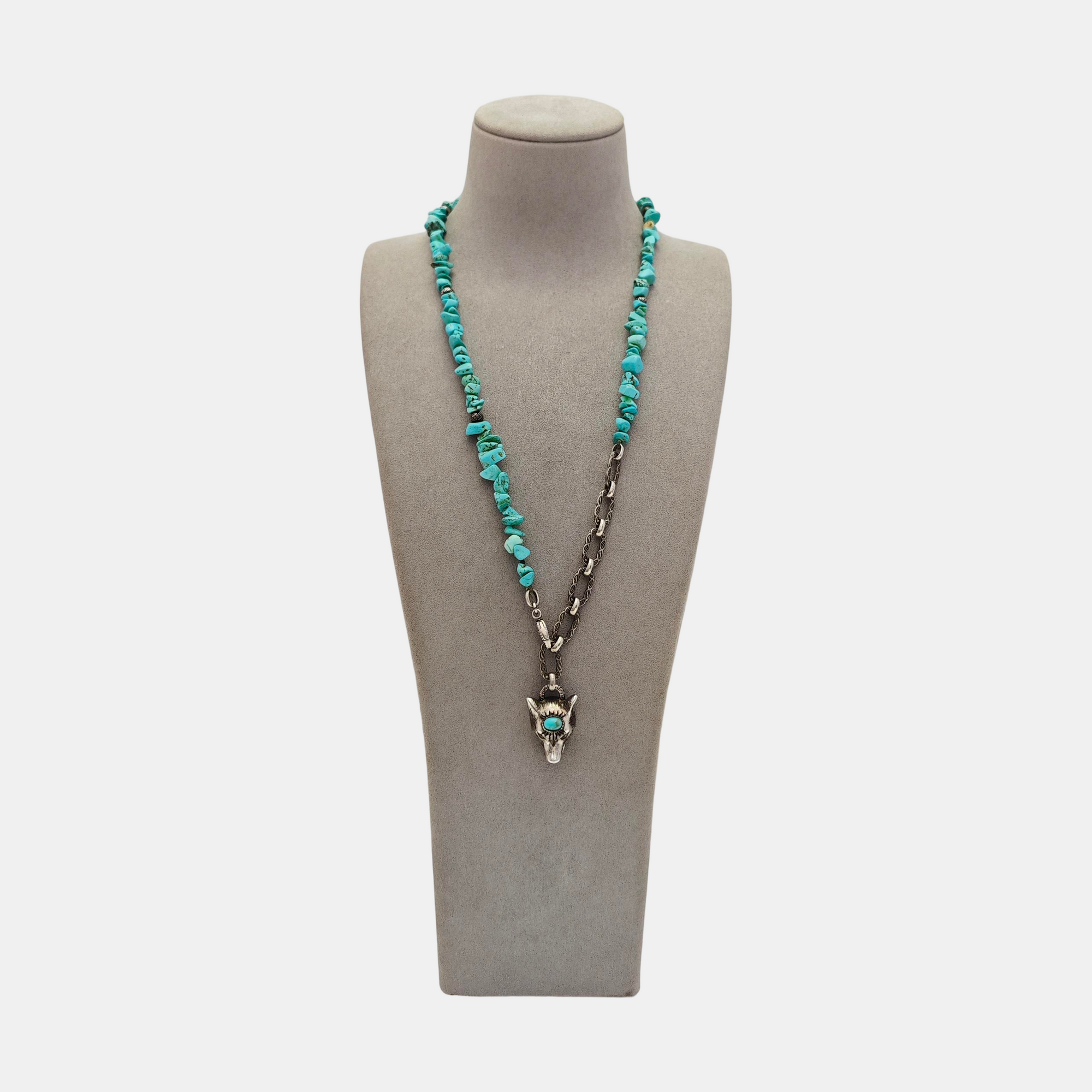 925 Sterling Silver Blue Necklace