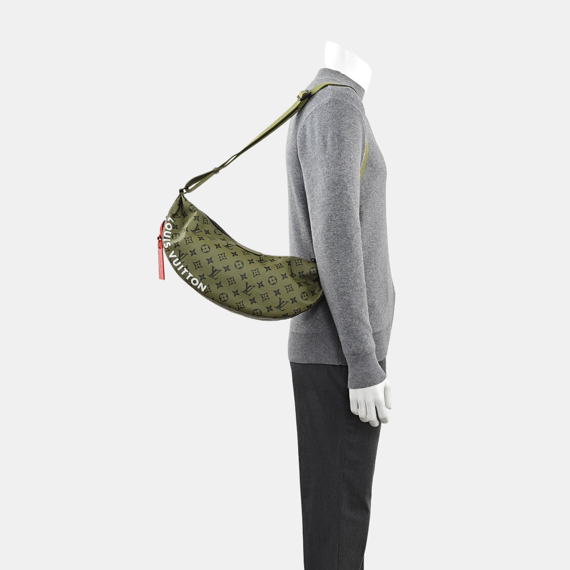 Monogram Coated Canvas Shoulder Bag Green