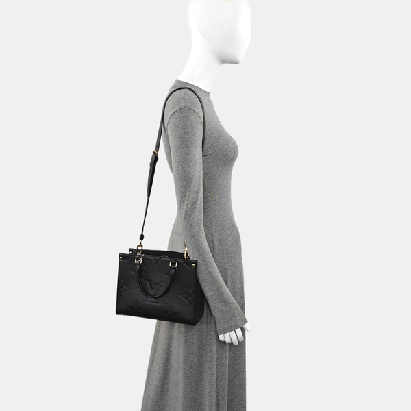 ONTHEGO PM Monogram Calfskin Black