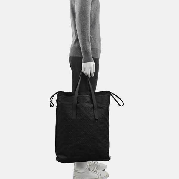 CABAS LIGHT Monogram Calfskin Black