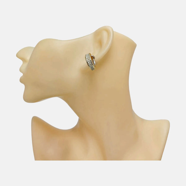 Metal Gold Clip On Earrings