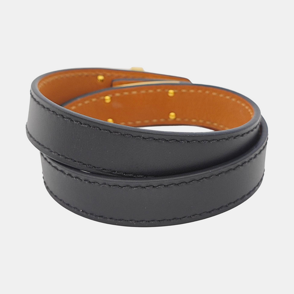 Kelly Leather Black Bracelet