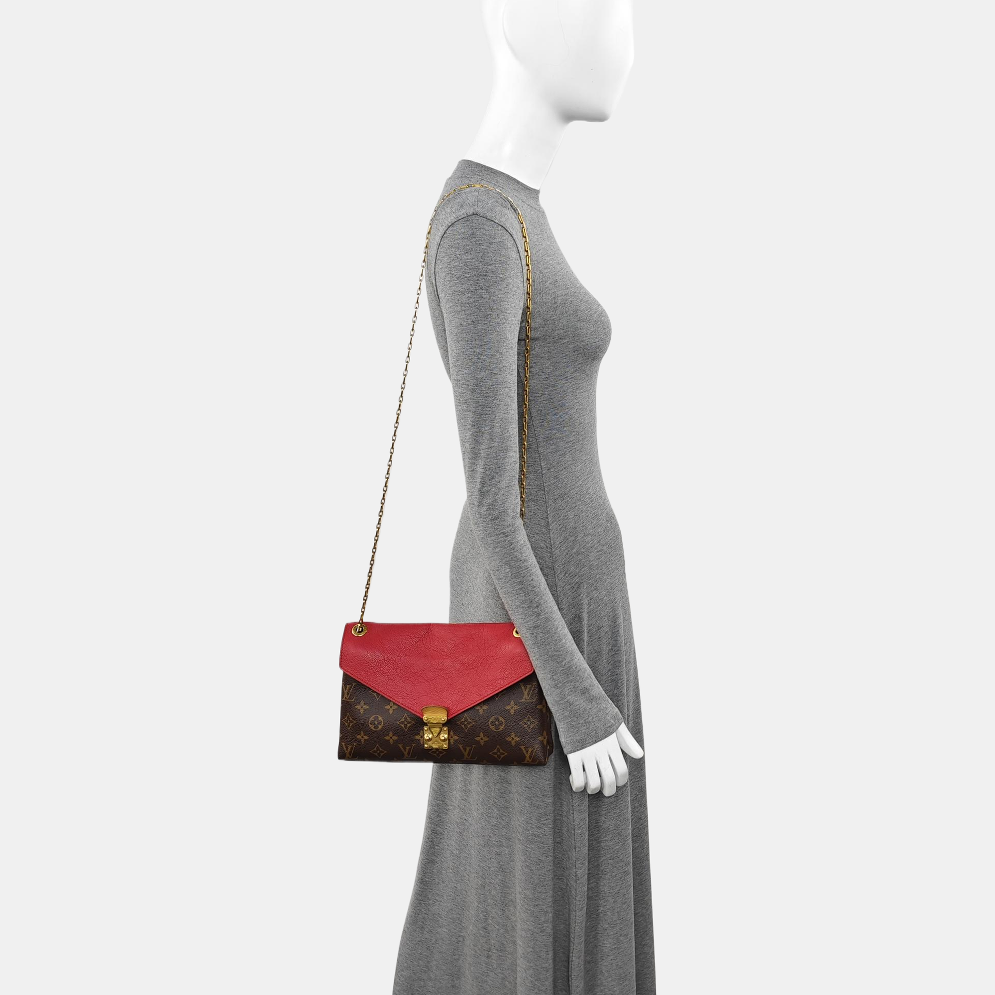 PALLAS BB Monogram Coated Canvas Brown
