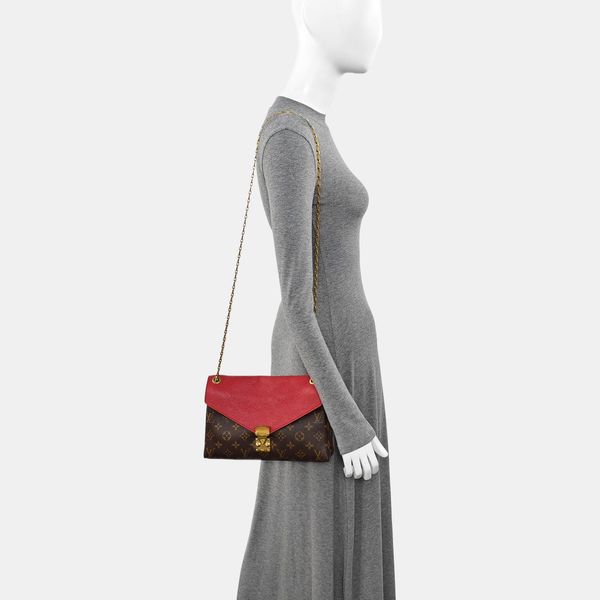 PALLAS BB Monogram Coated Canvas Brown
