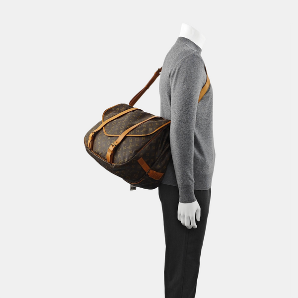 SAUMUR Monogram Coated Canvas Brown