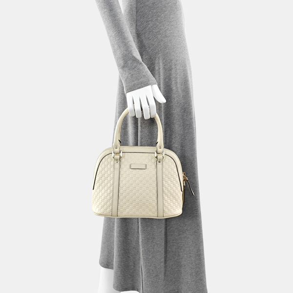Microguccissima Monogram Calfskin Beige