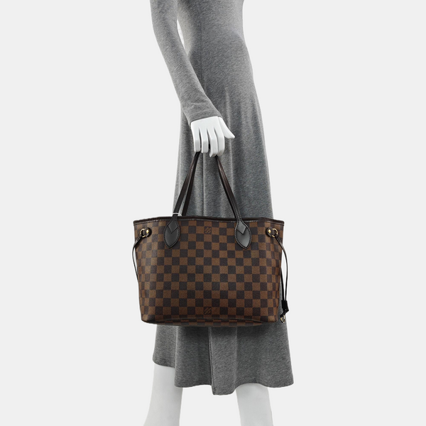 NEVERFULL PM Damier Ebene Coated Canvas Brown
