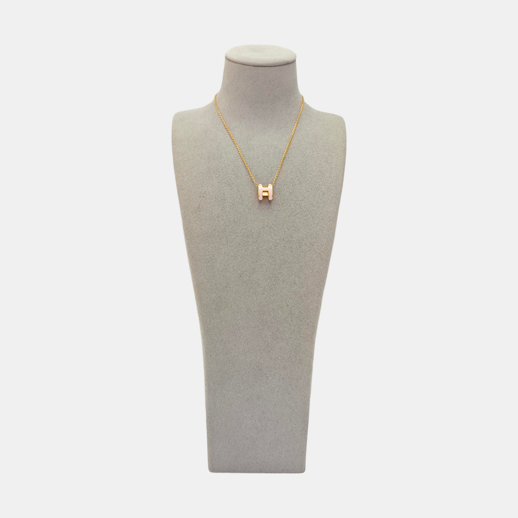 Pop H Metal Rose Gold Necklace