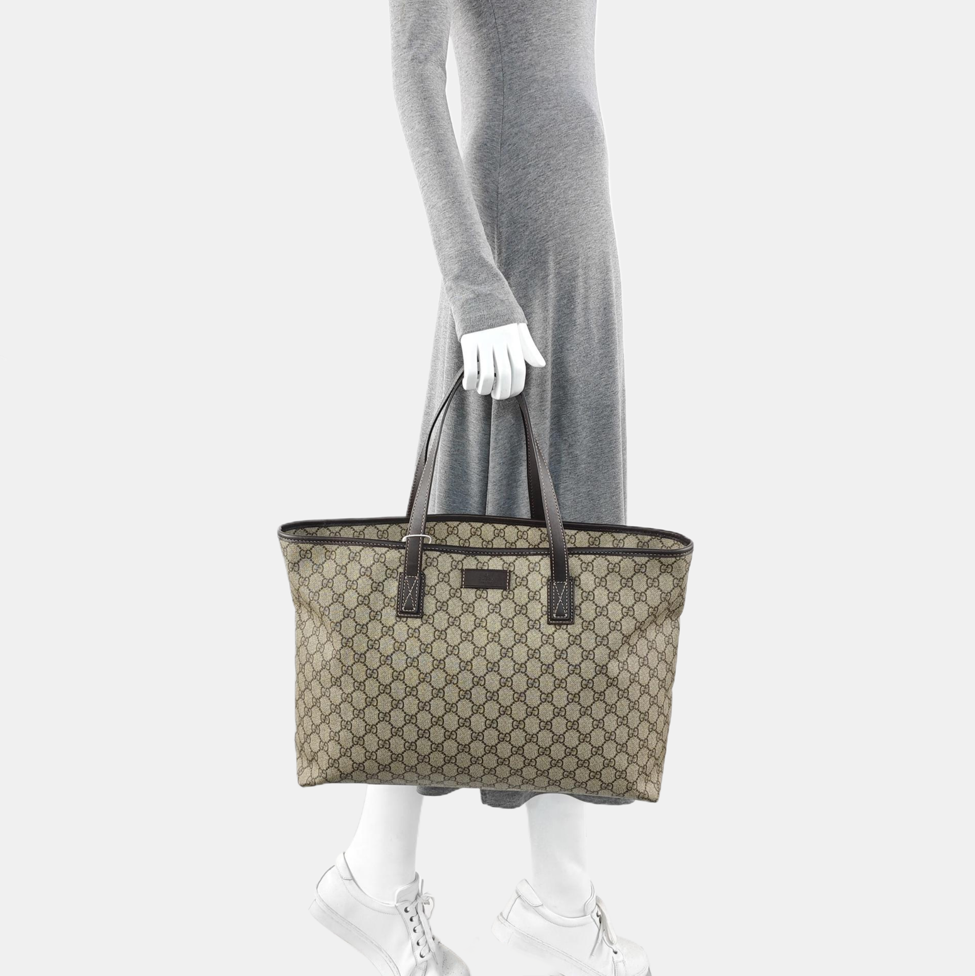 GG Imprime Monogram Coated Canvas Beige