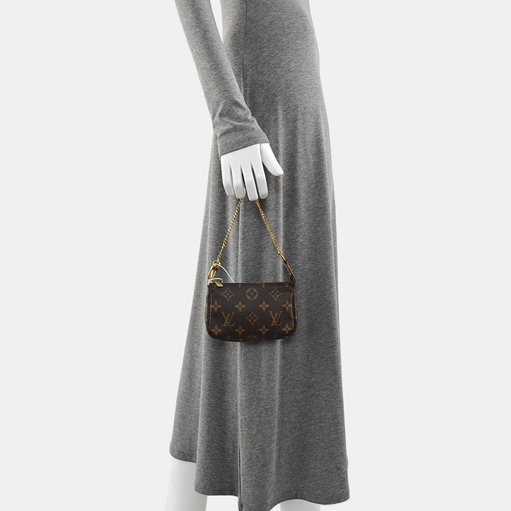 ACCESSOIRES Mini Monogram Coated Canvas Brown