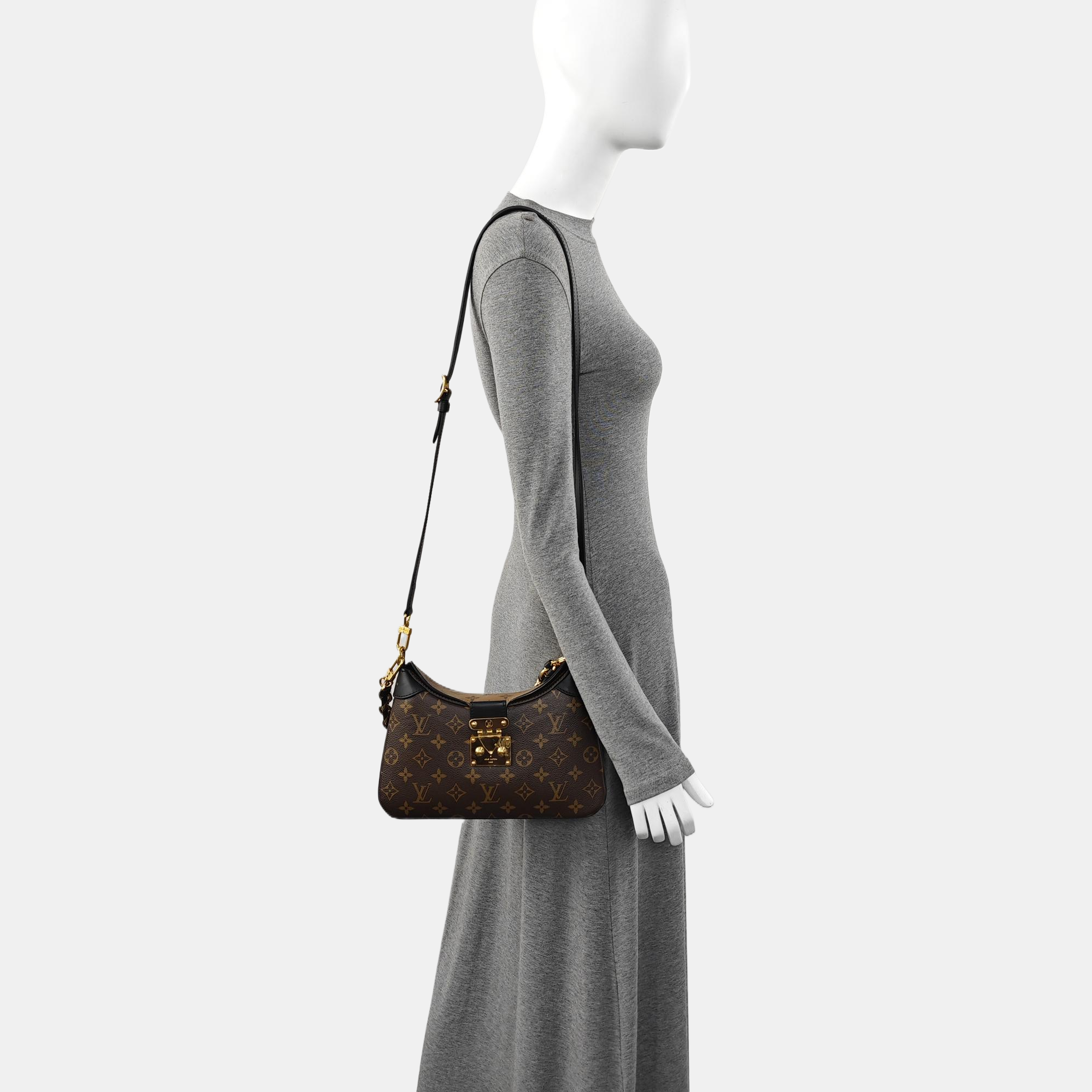 TWINNY Monogram Coated Canvas Brown