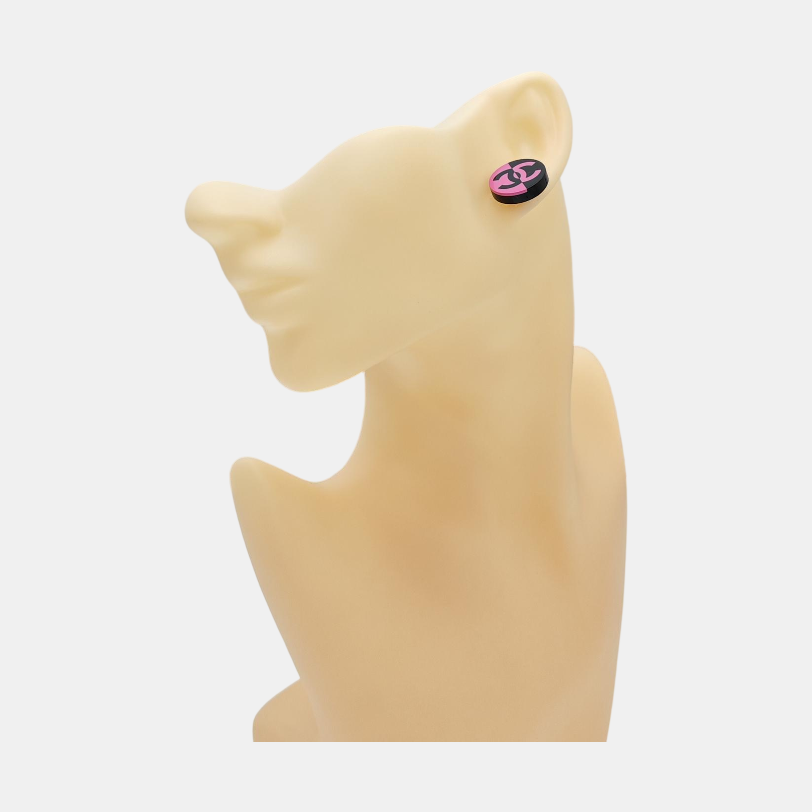 Metal Black Stud Earrings