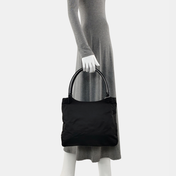 Nylon Tote Bag Black