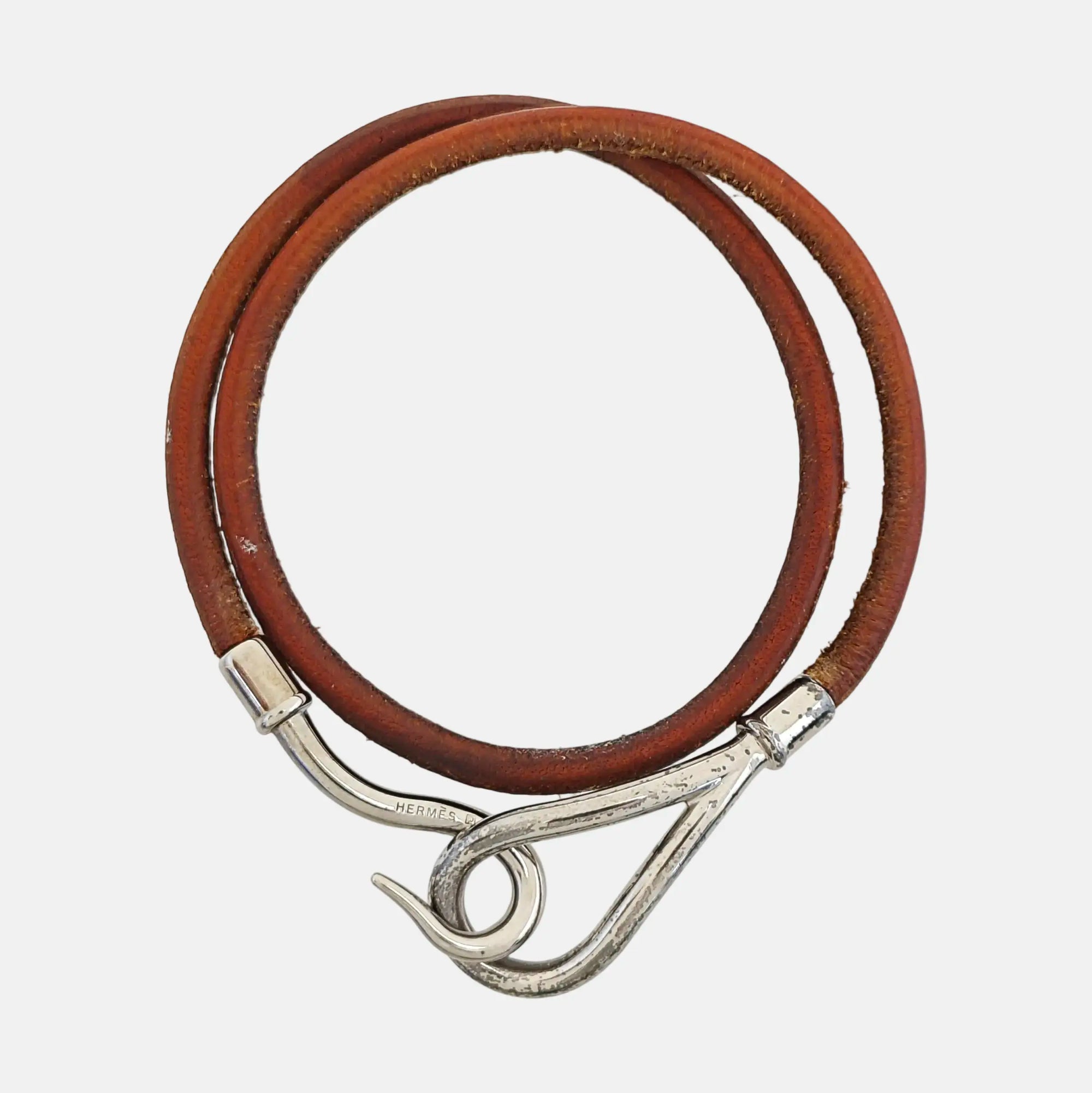 Jumbo Hook Metal Brown Bracelet
