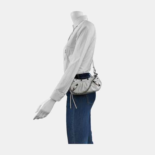 Le Cagole Mini Calfskin White