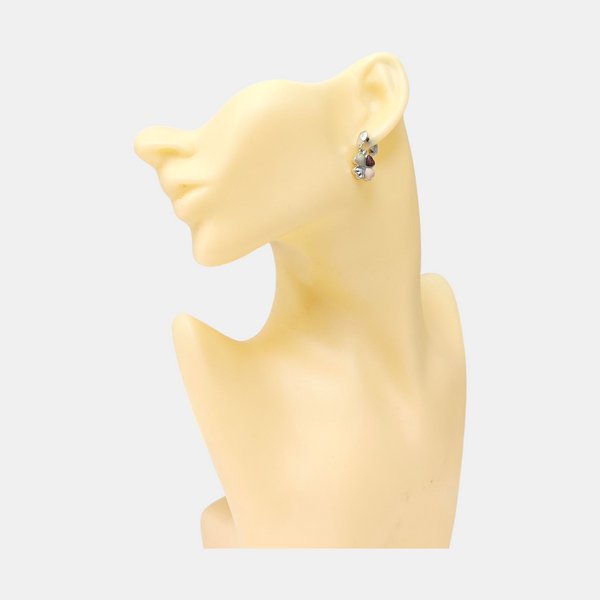Metal Silver Stud Earrings