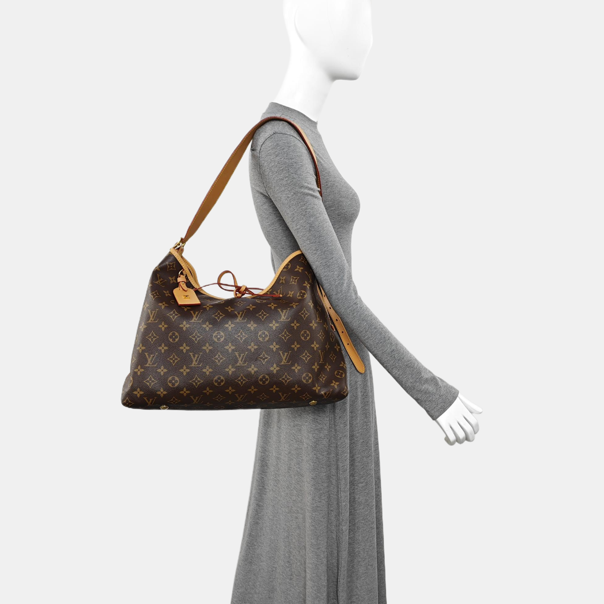 CARRYALL MM Monogram Coated Canvas Brown