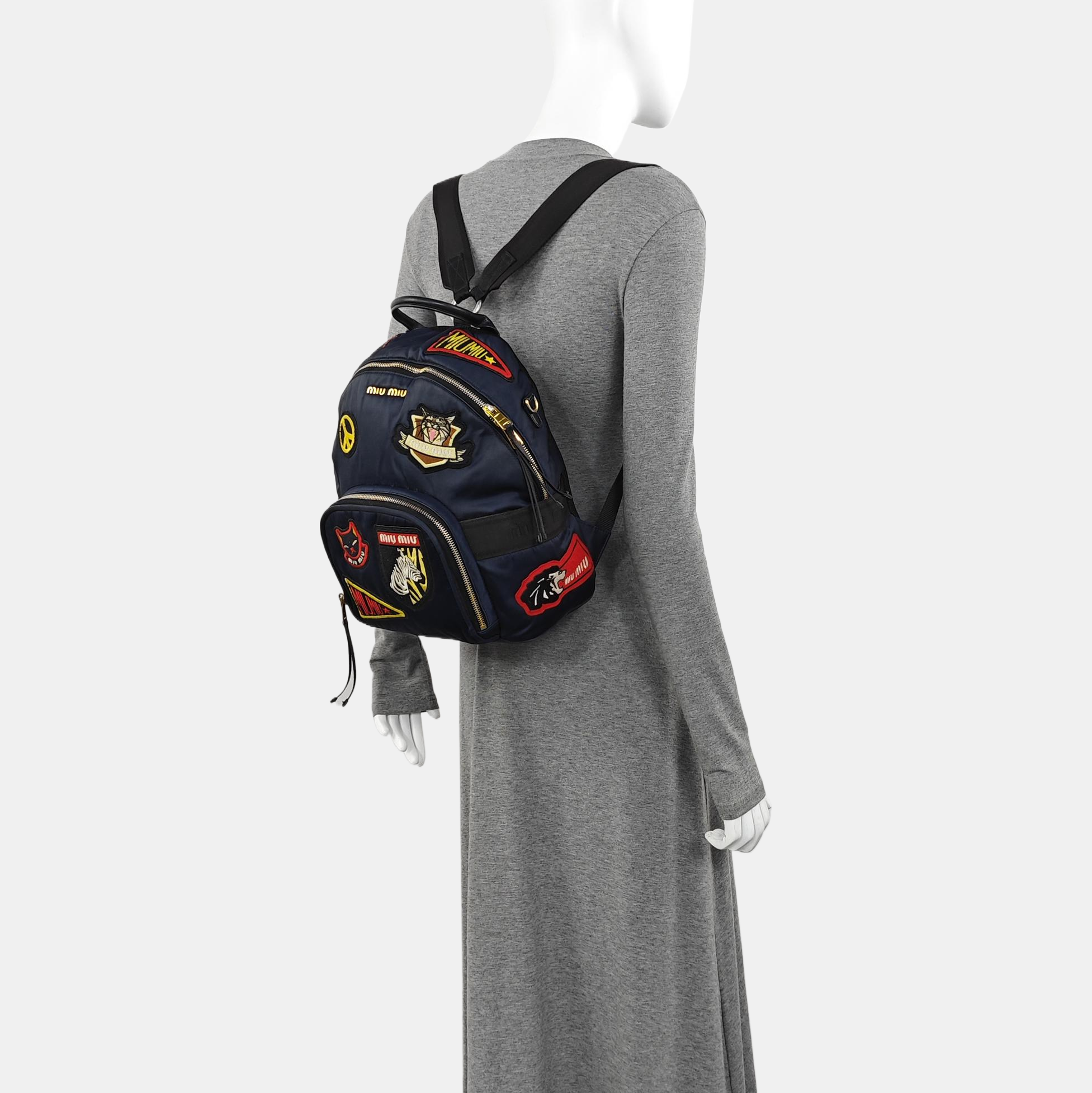 Fabric Backpack Blue