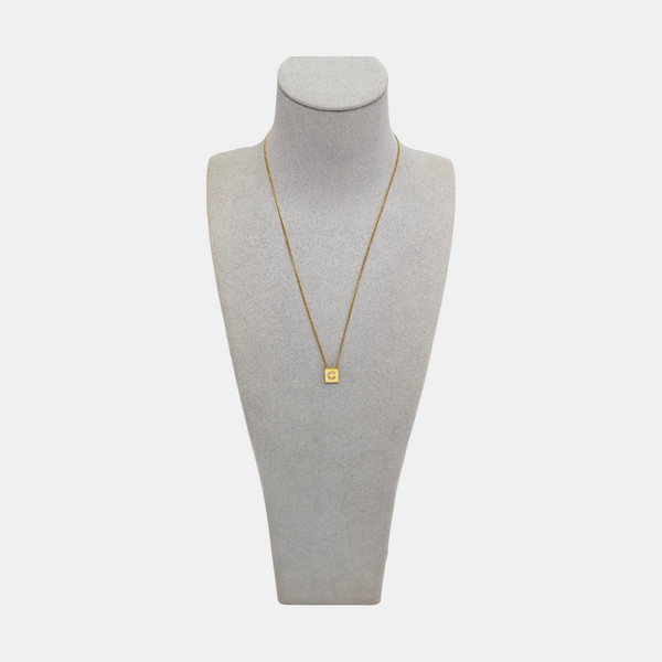 ALPHABET Crystal Gold Necklace