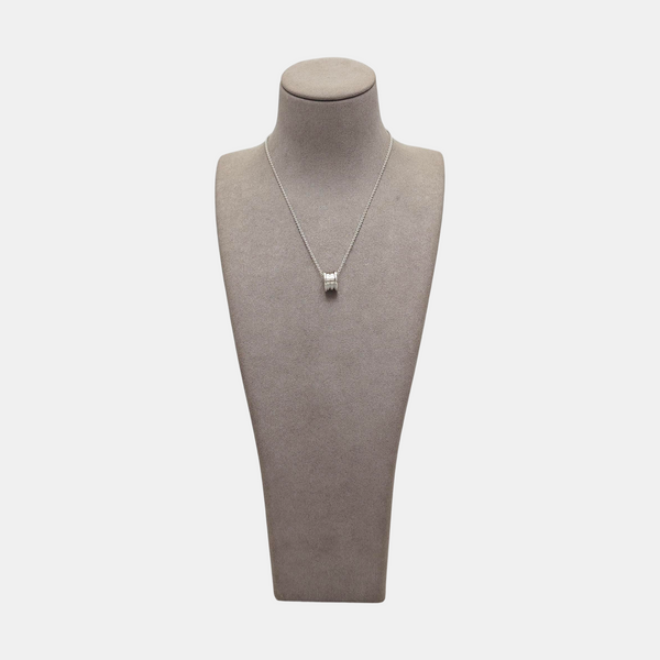 B.ZERO1 18k White Gold Silver Necklace