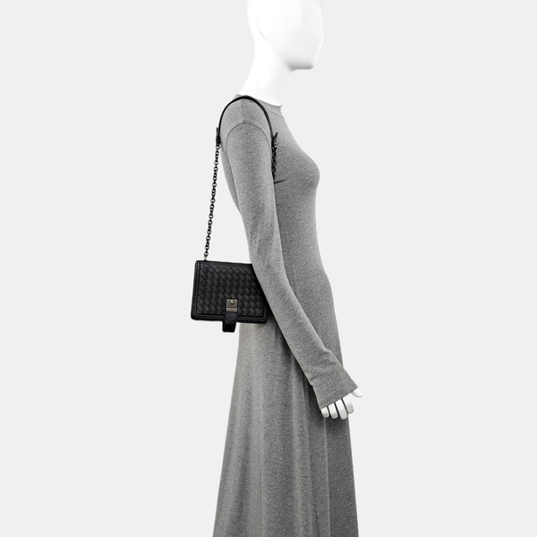Lambskin Shoulder Bag Black