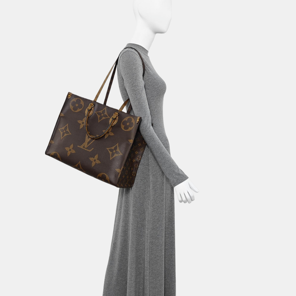 ONTHEGO GM Monogram Coated Canvas Brown
